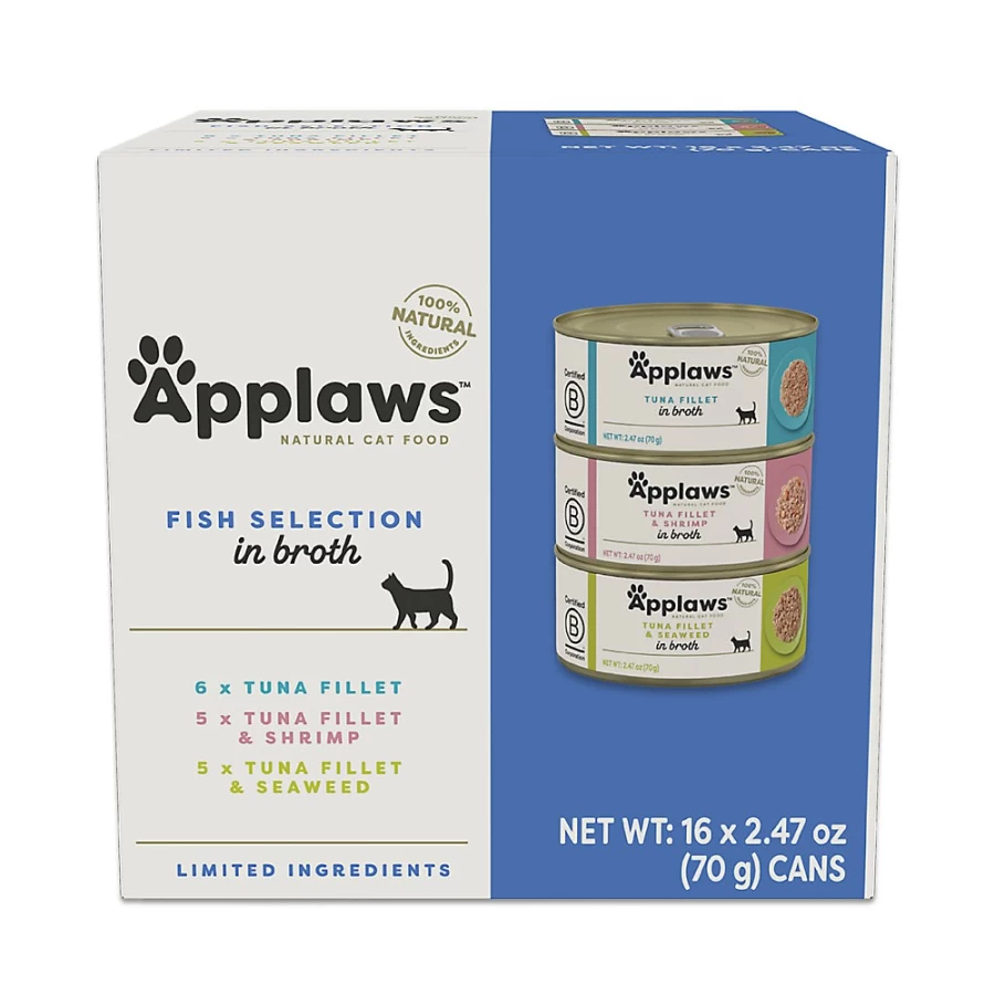 PetSmart Applaws Natural Cat Food Variety Pack - Limited Ingredient, Grain-Free, High Protein Recipes for Cats