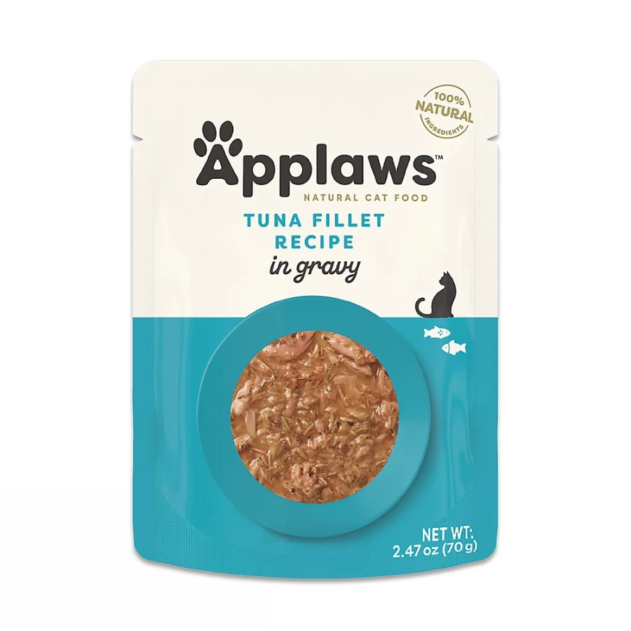 PetSmart Applaws Grain Free Natural Cat Food Pouch - Limited Ingredient Flakes in Gravy for Cats