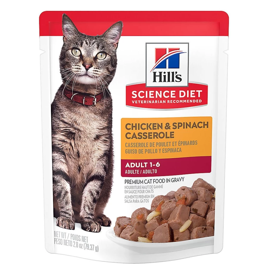 PetSmart Hill's Science Diet Adult Wet Cat Food Pouch - 2.8 oz, Premium Nutrition for Adult Cats