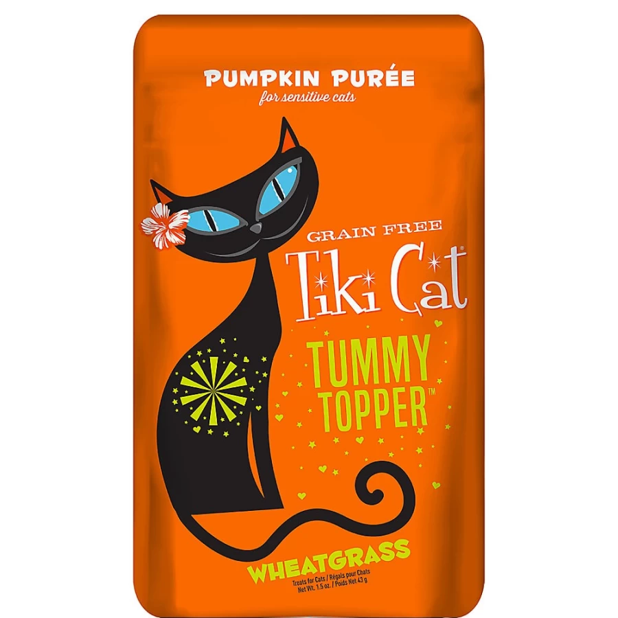 PetSmart Tiki Cat Tummy Topper Grain-Free Cat Food - 1.5oz, Non-GMO Digestive Support for Cats