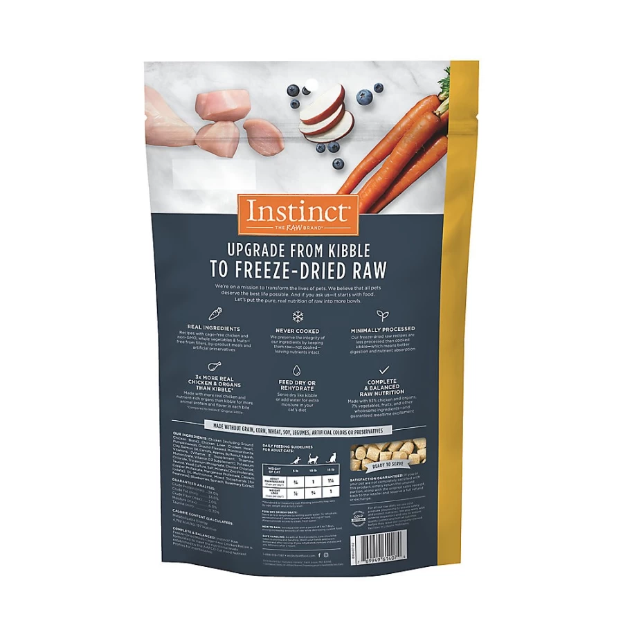 Instinct Raw Meals Grain Free Chicken Recipe Freeze-Dried Cat Food for Adults | PetSmart