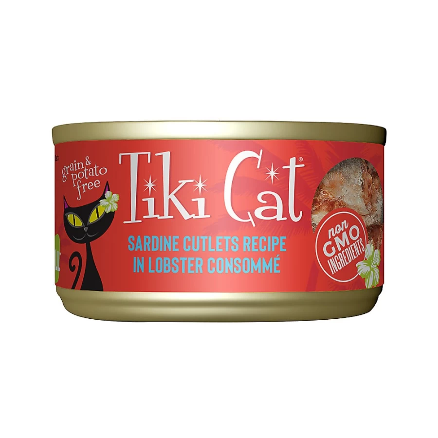PetSmart Tiki Cat Grill Wet Cat Food - Grain-Free, Non-GMO, 2.8oz Cans for Healthy Feline Nutrition