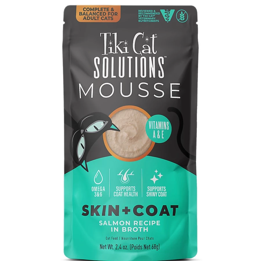 PetSmart Tiki Cat Functional Wet Cat Food - Salmon Recipe for Healthy Skin & Coat, Grain-Free, Non-GMO