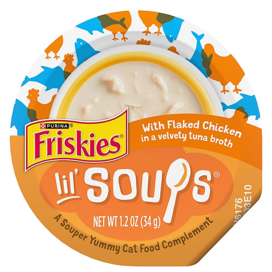 Purina Friskies Lil' Soups Wet Cat Food Complement Broth - 1.2oz Pouch for Cats at PetSmart