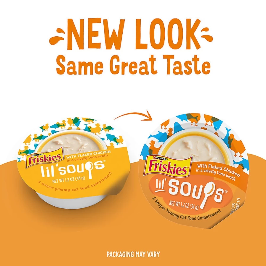 Purina Friskies Lil' Soups Wet Cat Food Complement Broth - 1.2oz Pouch for Cats at PetSmart
