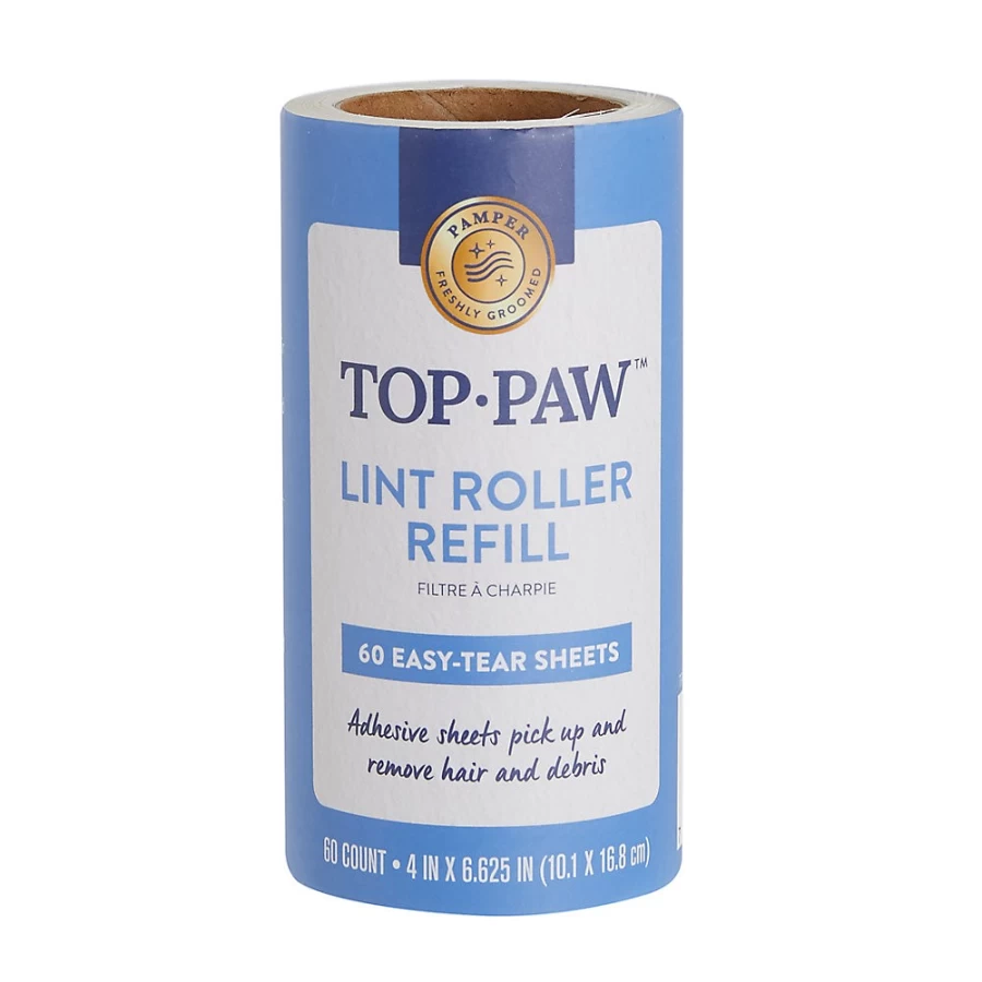PetSmart Top Paw 60-Sheet Lint Roller Refill for Pet Hair Removal