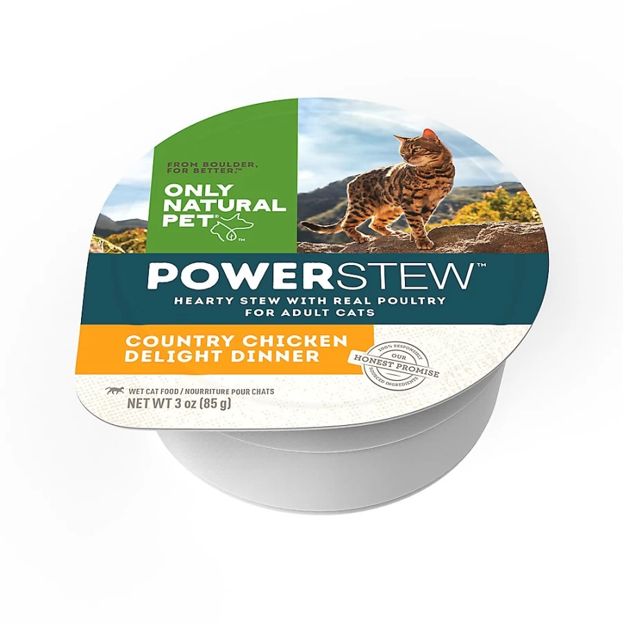 PetSmart Only Natural Pet PowerStew Grain-Free Wet Cat Food, 3 Oz - Natural Stew Recipe for Cats