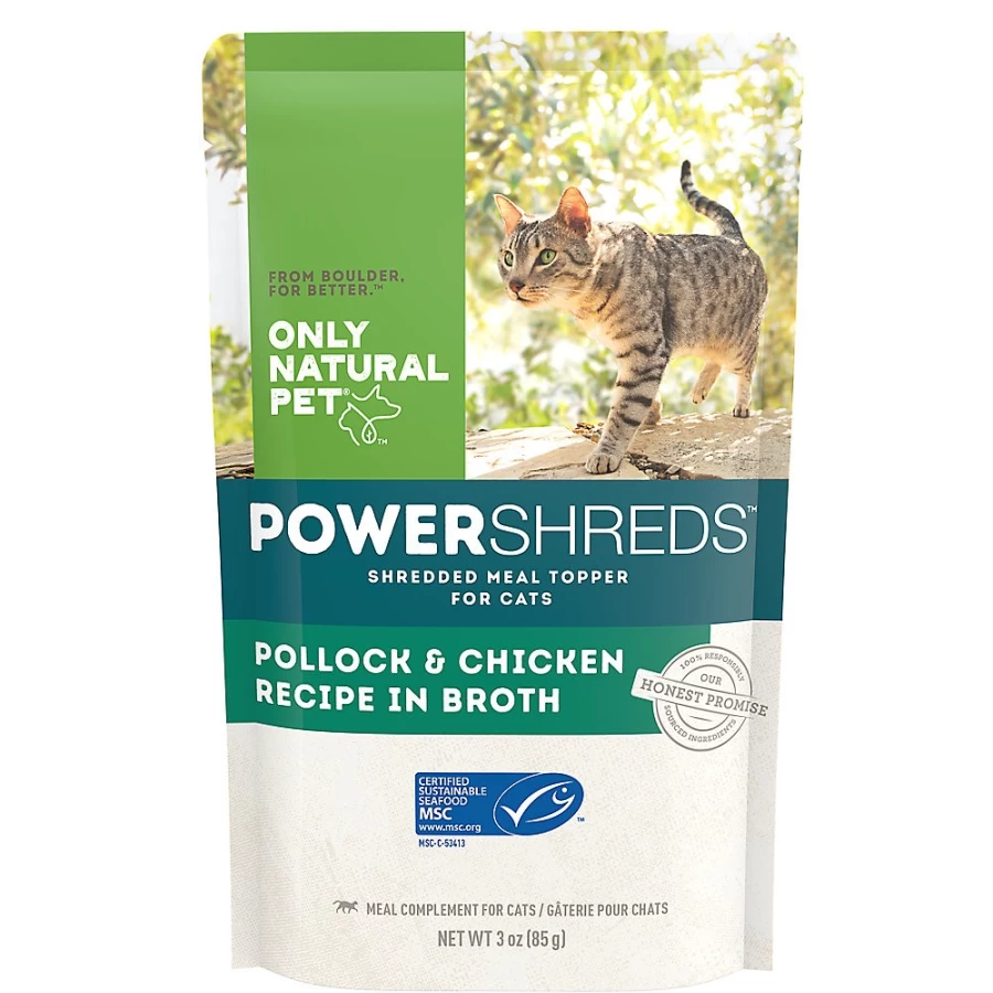 PetSmart Only Natural Pet PowerToppers Grain-Free Cat Food Topper - 3 oz, Natural Ingredients for Enhanced Flavor & Nutrition