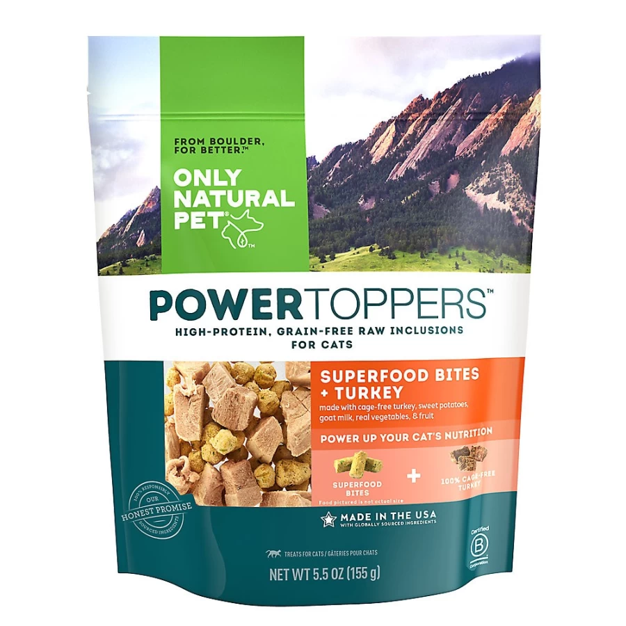 PetSmart Only Natural PowerFusion With-Grain Cat Food Topper - 5.5oz Natural Protein Boost for Cats