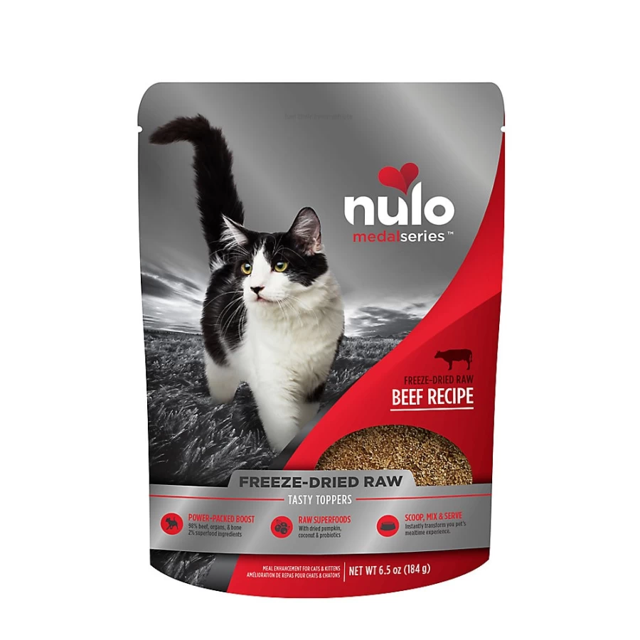 PetSmart Nulo MedalSeries Beef Dry Cat Food Topper for Enhanced Nutrition & Flavor
