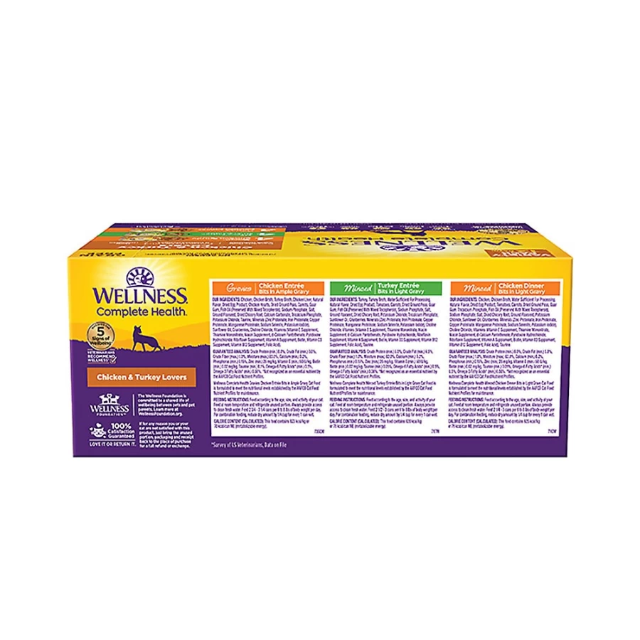 PetSmart Wellness Complete Health Wet Cat Food Variety Pack for Optimal Feline Nutrition