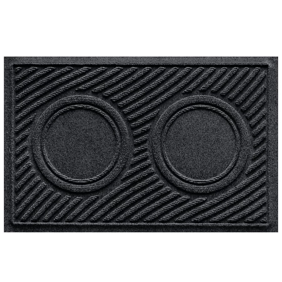 PetSmart WaterHog Waves Pet Bowl Mat - 27x18 Inch Non-Slip Floor Mat for Dog & Cat Food and Water Dishes