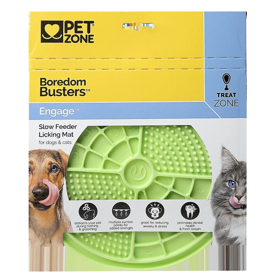 PetSmart Slow Feeder Licking Mat - Pet Zone Boredom Buster Interactive Dog Toy for Mental Stimulation & Anxiety Relief