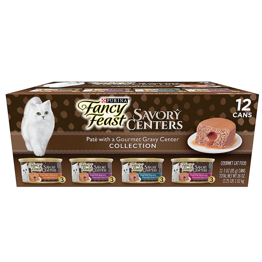 PetSmart Fancy Feast Savory Centers Adult Wet Cat Food with Vitamins, 2.64 lb. Pack