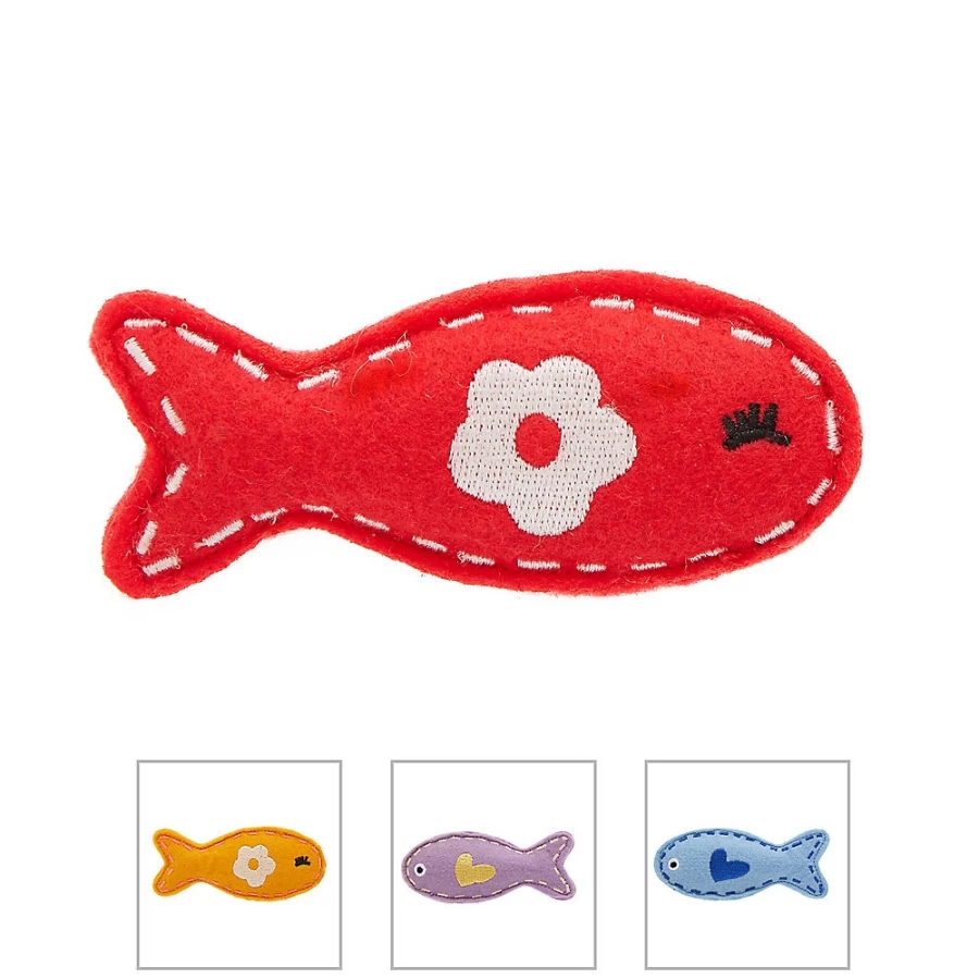 PetSmart Whisker City Color-Varying Felt Fish Toy for Cats – Interactive Play