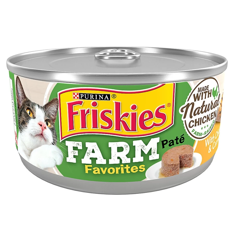 Purina Friskies Farm Favorites Adult Wet Cat Food 6.04 oz Can - Natural Ingredients, No Artificial Colors or Flavors | PetSmart