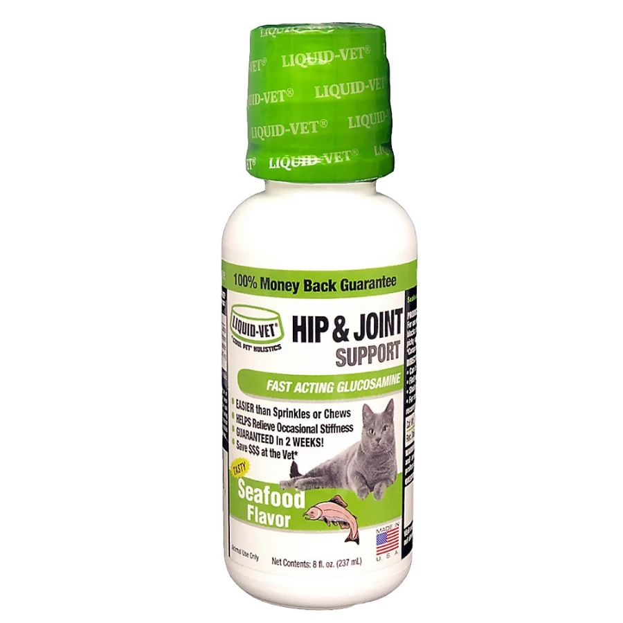 PetSmart Liquid-Vet Hip & Joint Support for Cats - Seafood Flavored Supplement