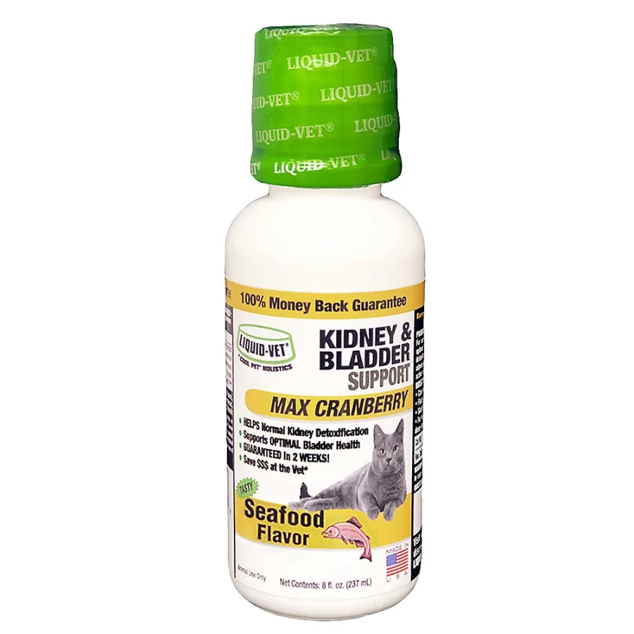 PetSmart Liquid-Vet Kidney & Bladder Support for Cats - Seafood Flavored Urinary Health Supplement