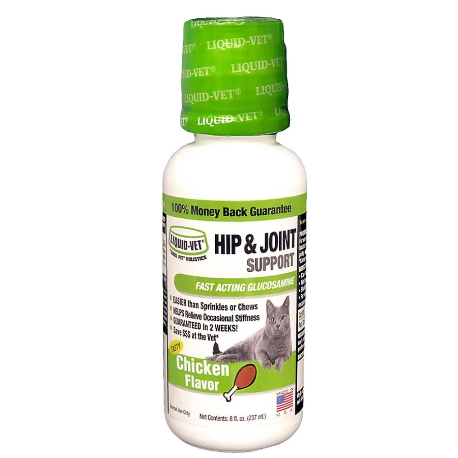 PetSmart Liquid-Vet Hip & Joint Support for Cats - Chicken Flavored Mobility Formula