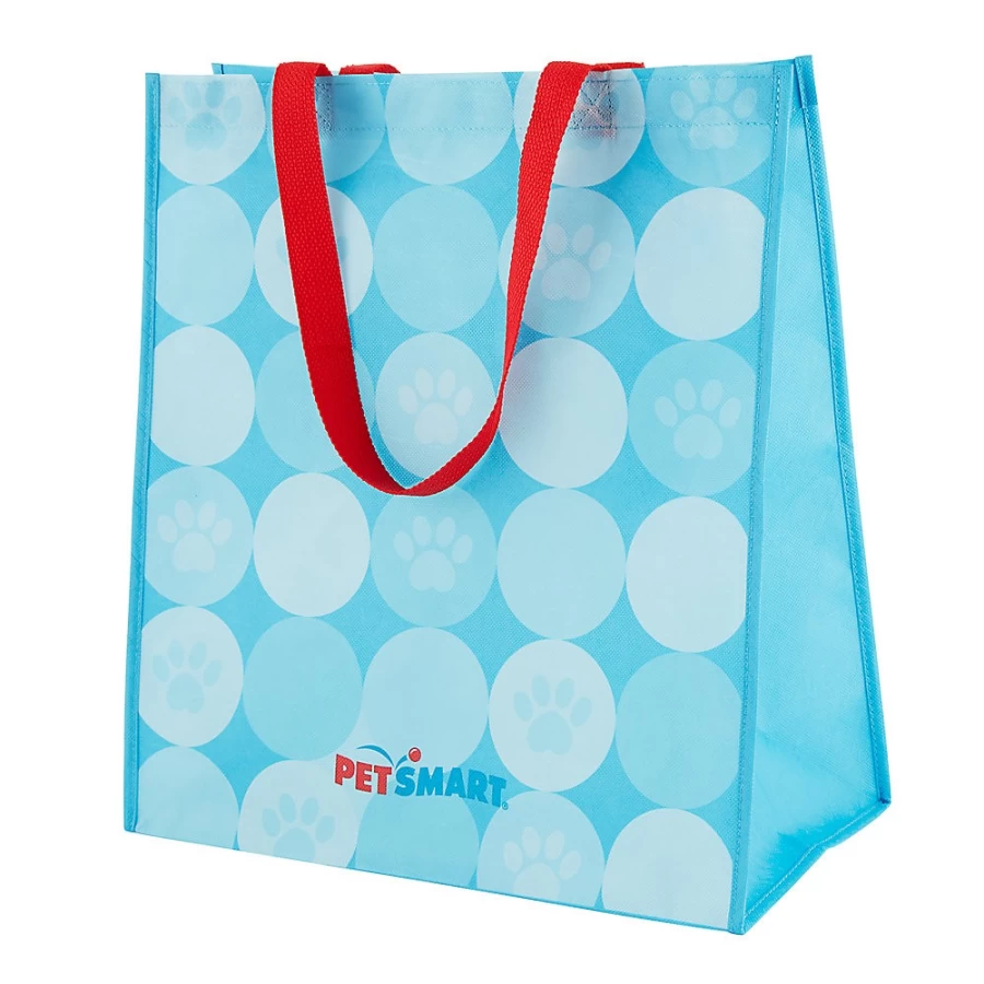 PetSmart Reusable Shopping Tote Bag with Paw Print Design - Eco-Friendly Grocery Tote