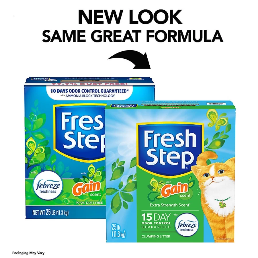 PetSmart Fresh Step Clumping Clay Cat Litter with Febreze Original Scent - Low Dust, Long-Lasting Odor Control