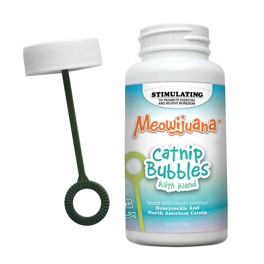 PetSmart Meowijuana Honeysuckle Catnip Bubbles for Cats - Natural Catnip Toy