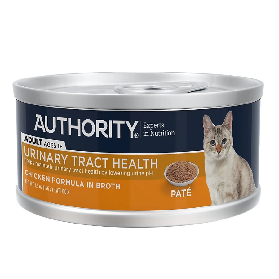PetSmart Authority Urinary Tract Health Cat Wet Food Pate - 3 Oz, Supports Urinary Health, Veterinarian Recommended