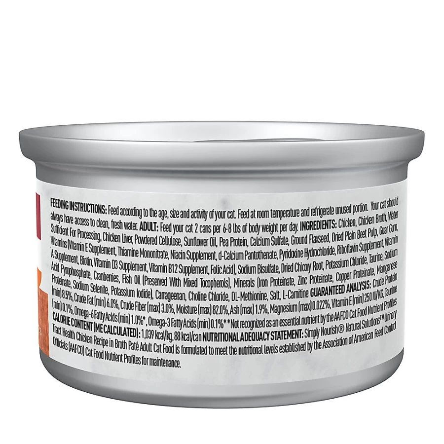 PetSmart Simply Nourish Natural Urinary Tract Health Wet Cat Food - 3oz, Supports Feline Urinary Health