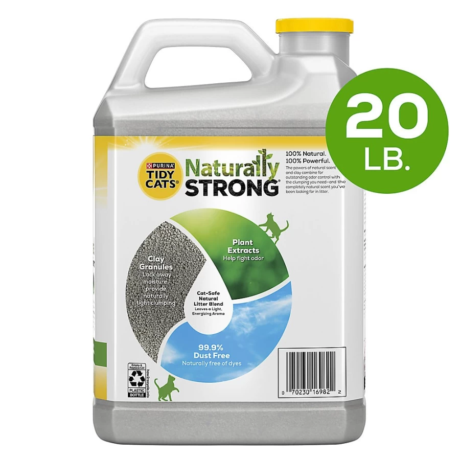PetSmart Purina Tidy Cats Multi-Cat Clumping Clay Litter - Naturally Strong, Clean Lemongrass Scent