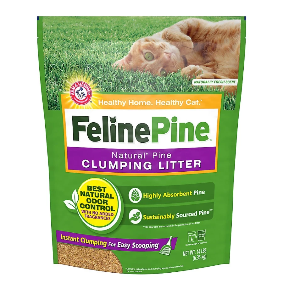 PetSmart Feline Pine Scented Clumping Cat Litter - Natural, Lightweight Pine Pellet Litter for Odor Control