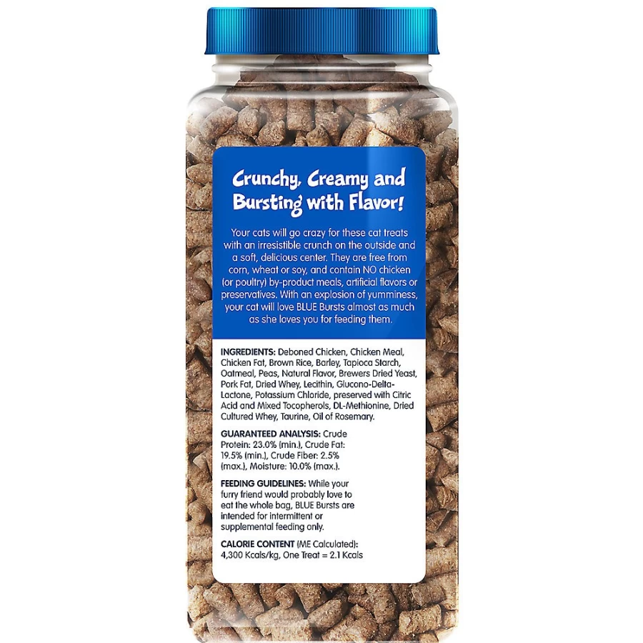 PetSmart Blue Buffalo Bursts Crunchy Natural Cat Treats with Chicken Flavor
