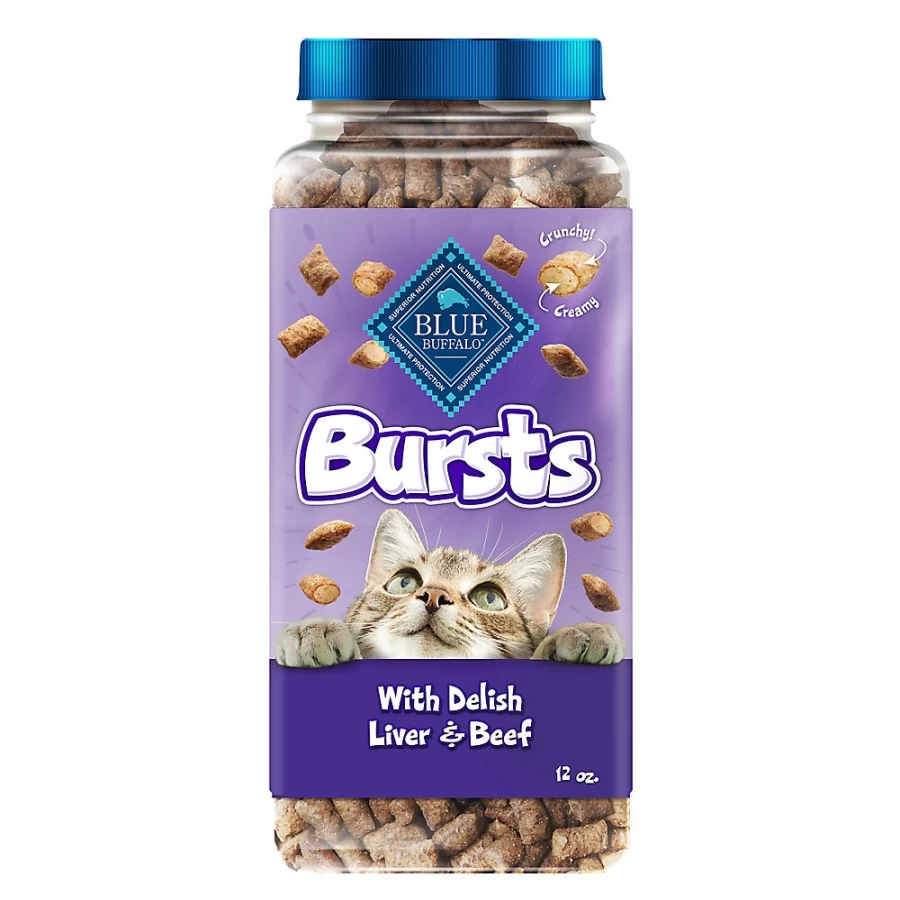 PetSmart Blue Buffalo Bursts Natural Cat Treats for All Life Stages - Liver & Beef Flavor