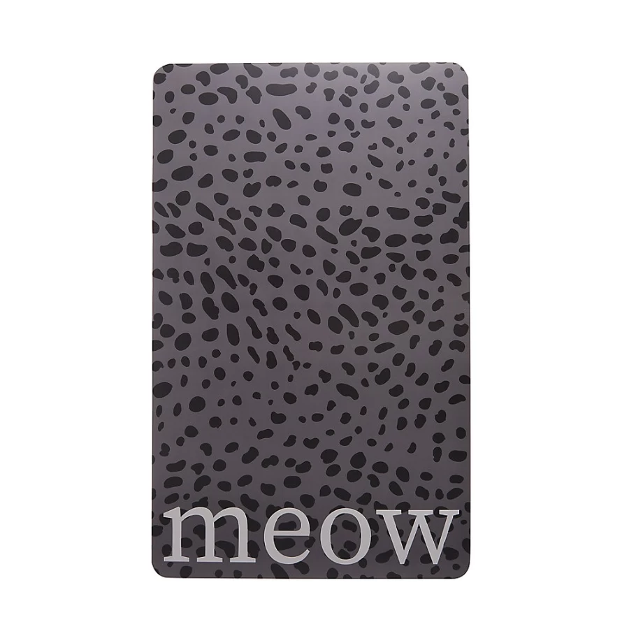 PetSmart Whisker City Meow Dot Non-Slip Cat Feeding Placemat for Bowls
