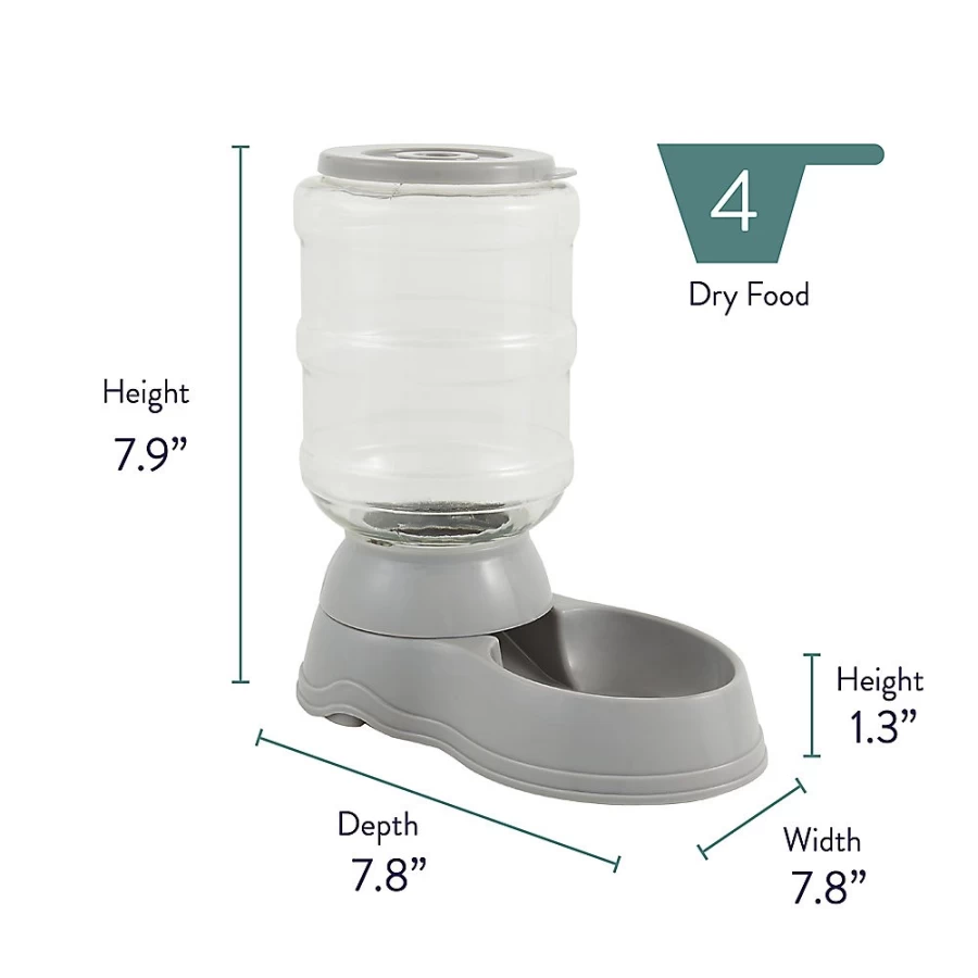 PetSmart Whisker City Automatic Gravity Cat Feeder - No-Mess Dry Food Dispenser for Cats