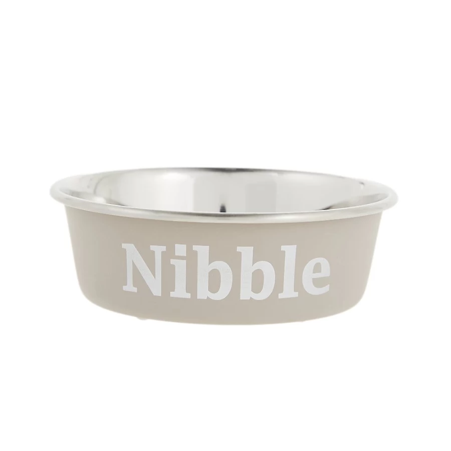 PetSmart Whisker City Purple Stainless Steel Cat Bowl, 2-Cup Capacity, Durable & Non-Slip Pet Food Dish
