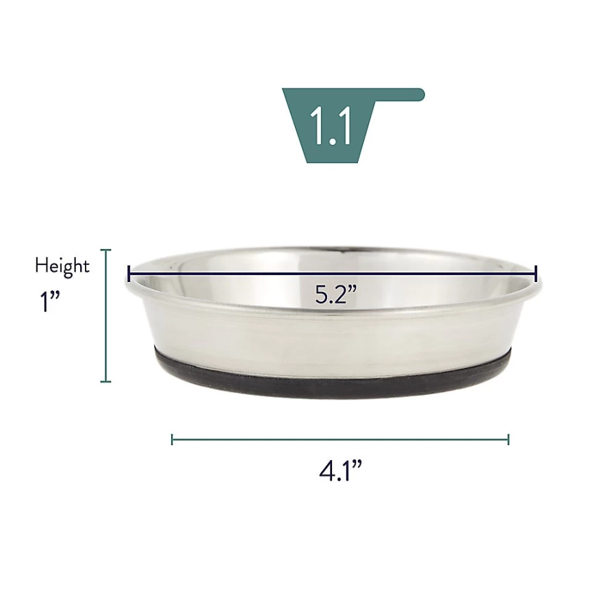 PetSmart Stainless Steel Selecta Cat Bowl - Whisker City Elevated Dish for Cats