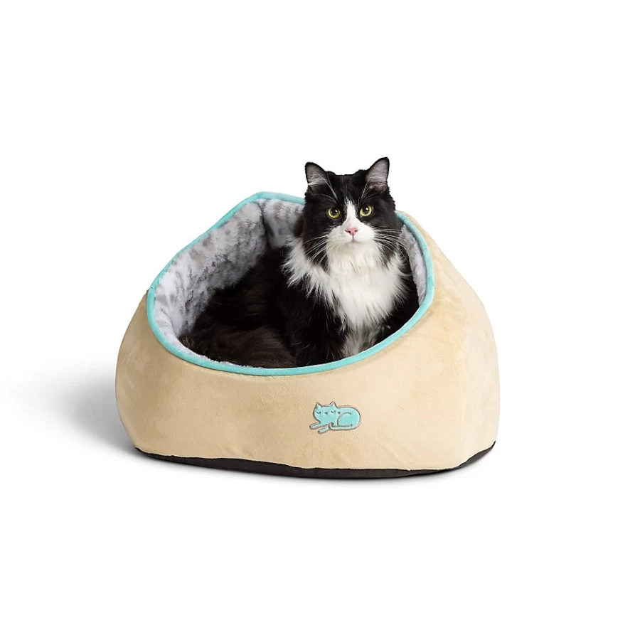 PetSmart Whisker City Leopard Print Cat Bed - Cozy Snuggle Cave for Cats