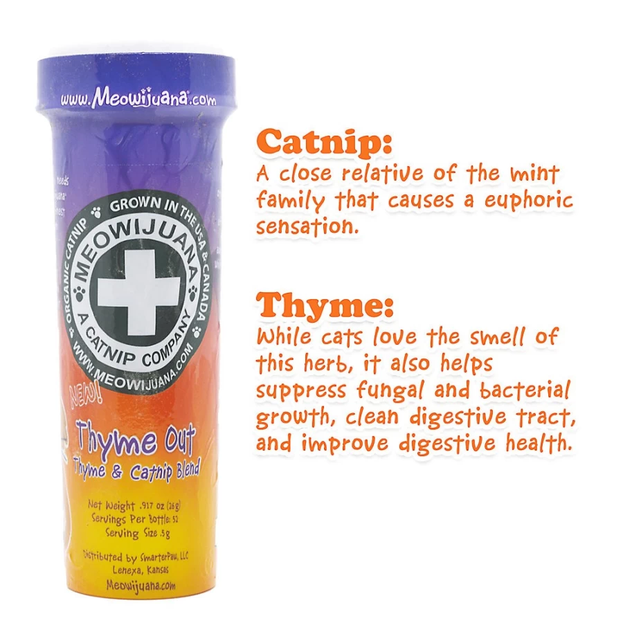 "PetSmart Meowijuana Tyme Out Catnip - Premium Catnip for Cats"