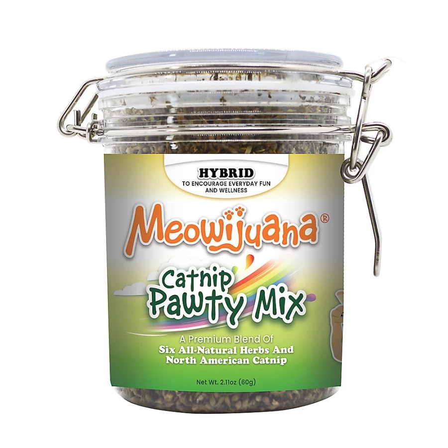 "PetSmart Meowijuana Pawty Mix Catnip for Cats – Fun & Playful Herbal Blend"