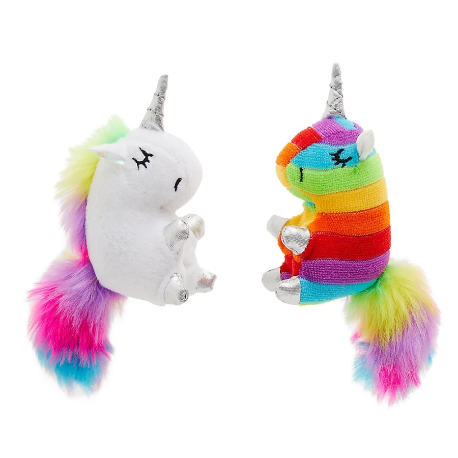 PetSmart Whisker City Rainbow Unicorn Cat Toys - 2 Pack Interactive Play Set for Cats