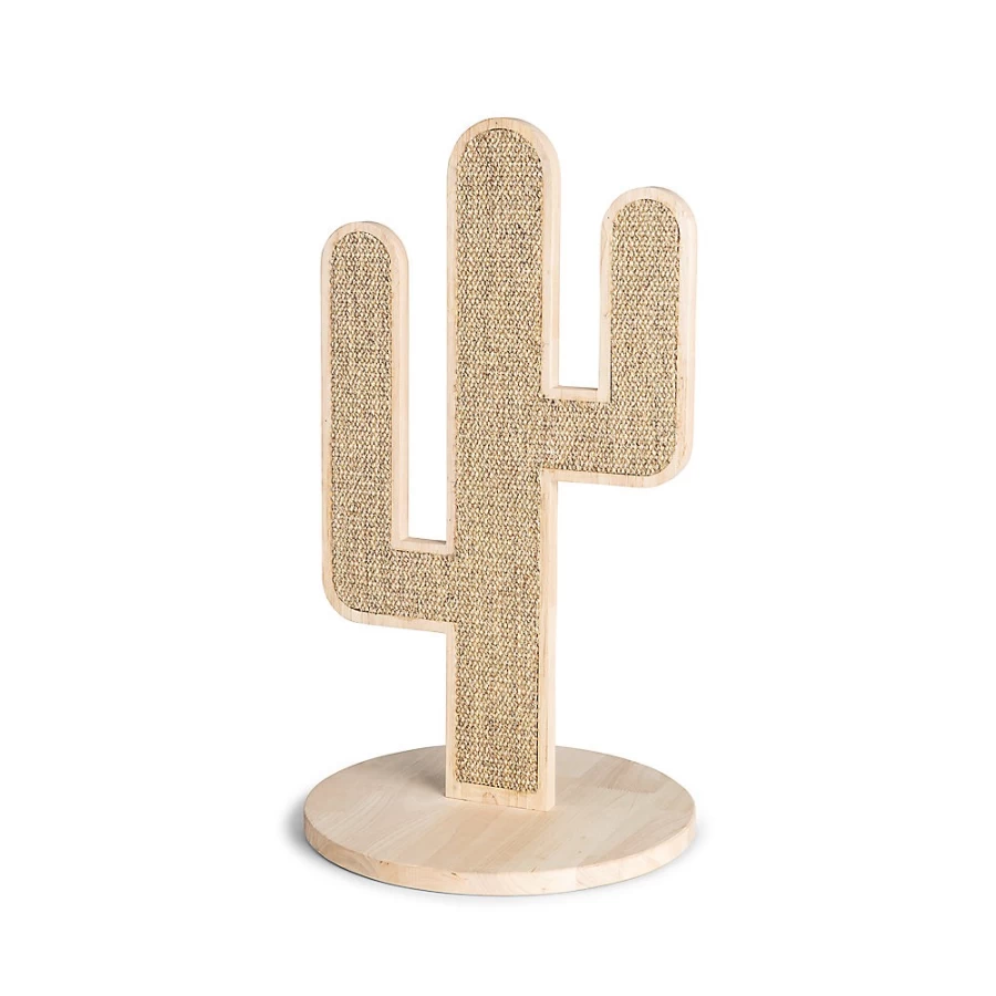 PetSmart Whisker City 24-inch Wooden Cactus Cat Scratching Post for Indoor Cats