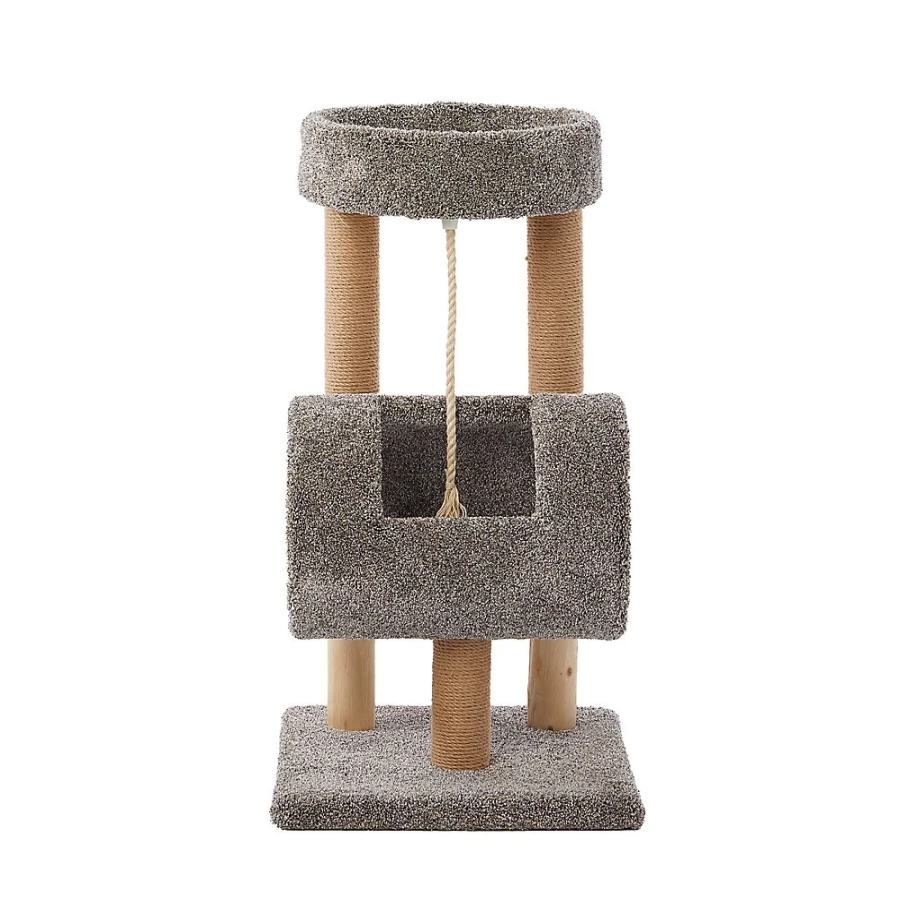 PetSmart Whisker City 37-inch Faux Fur Cat Tree with Posh Pad, Assorted Colors