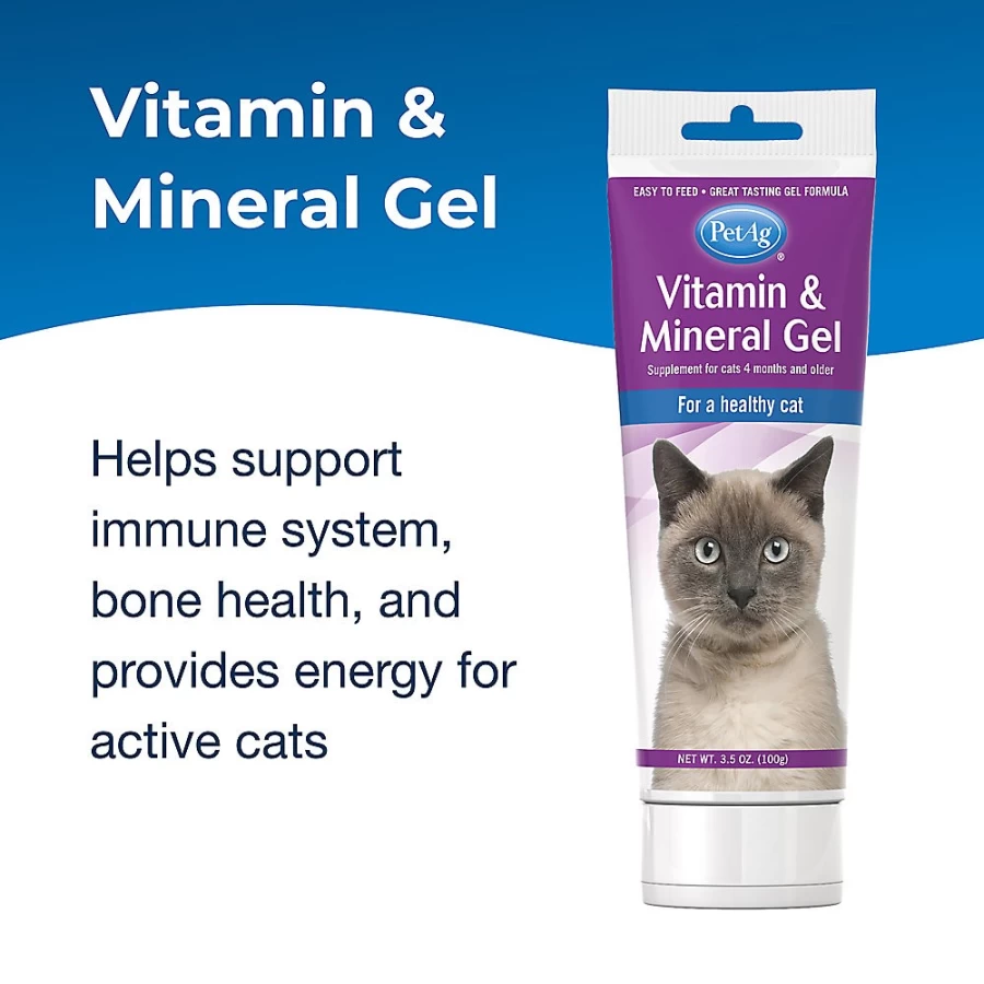 PetSmart Vitamin & Mineral Gel Supplement for Cats - Essential Nutrient Boost by PetAg