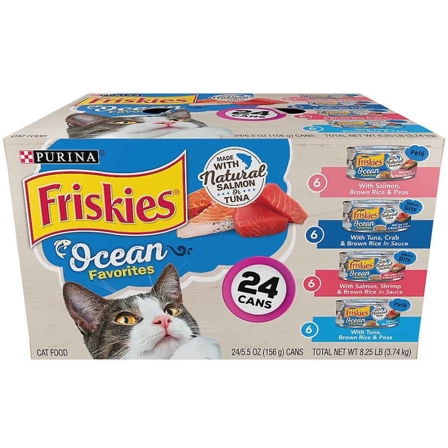 PetSmart Purina Friskies Adult Wet Cat Food, Natural Ingredients, 9.4 lb. Bulk Pack