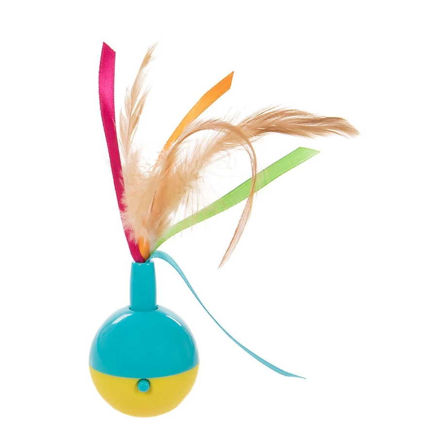 PetSmart Electronic Motion Cat Toy - Interactive Spinning Rainbow Ribbon Plaything for Cats