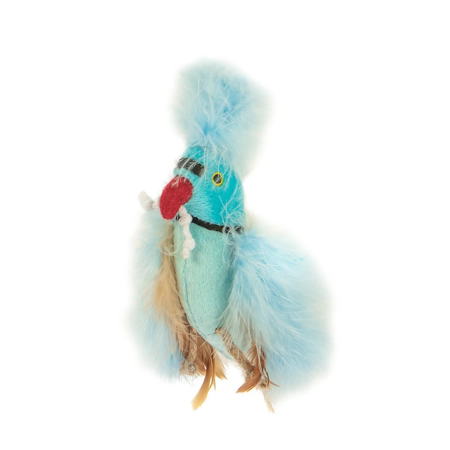 PetSmart Lush Plush Cat Toy - Blue Beautytrade Interactive Petlinks Plaything for Cats