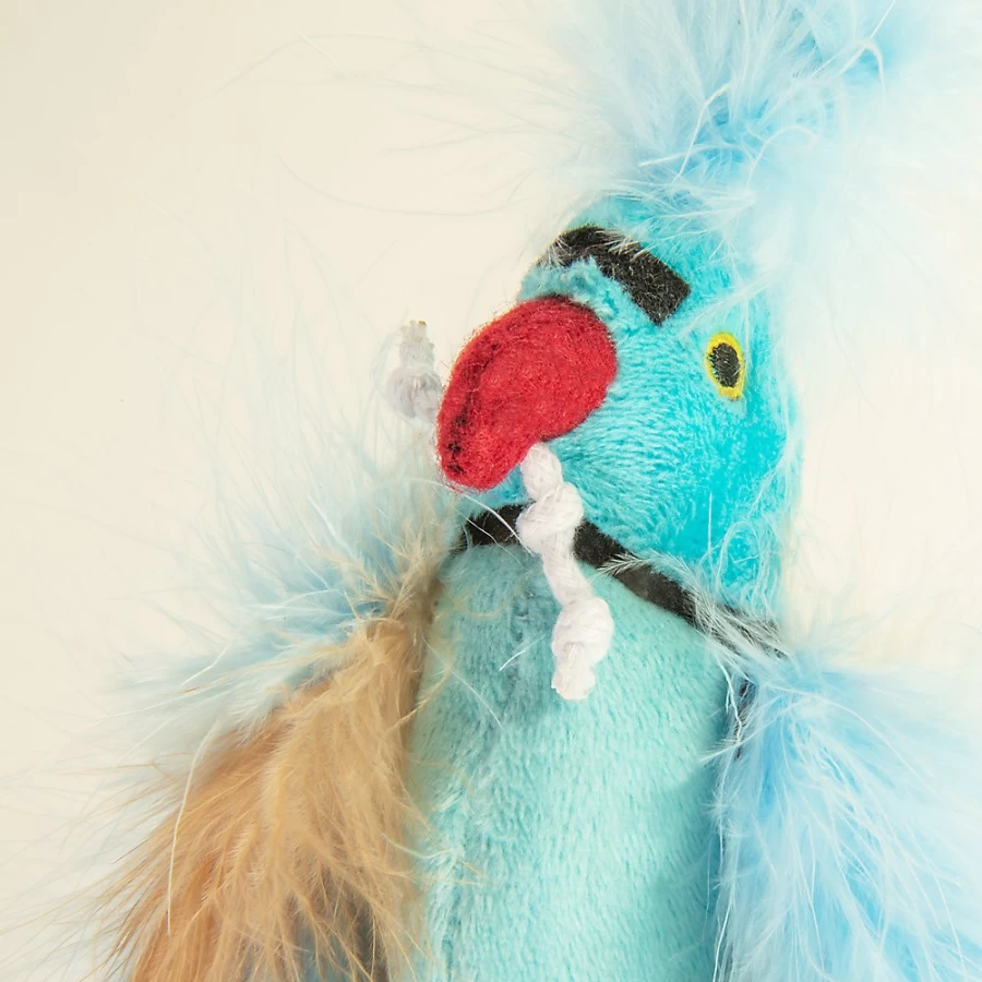 PetSmart Lush Plush Cat Toy - Blue Beautytrade Interactive Petlinks Plaything for Cats
