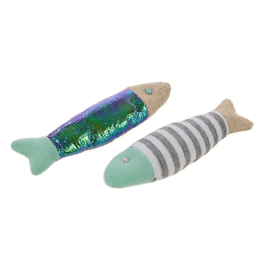 PetSmart Flipper Fish Cat Toy with Silvervine & Catnip - Interactive 2-Pack for Playful Kitties