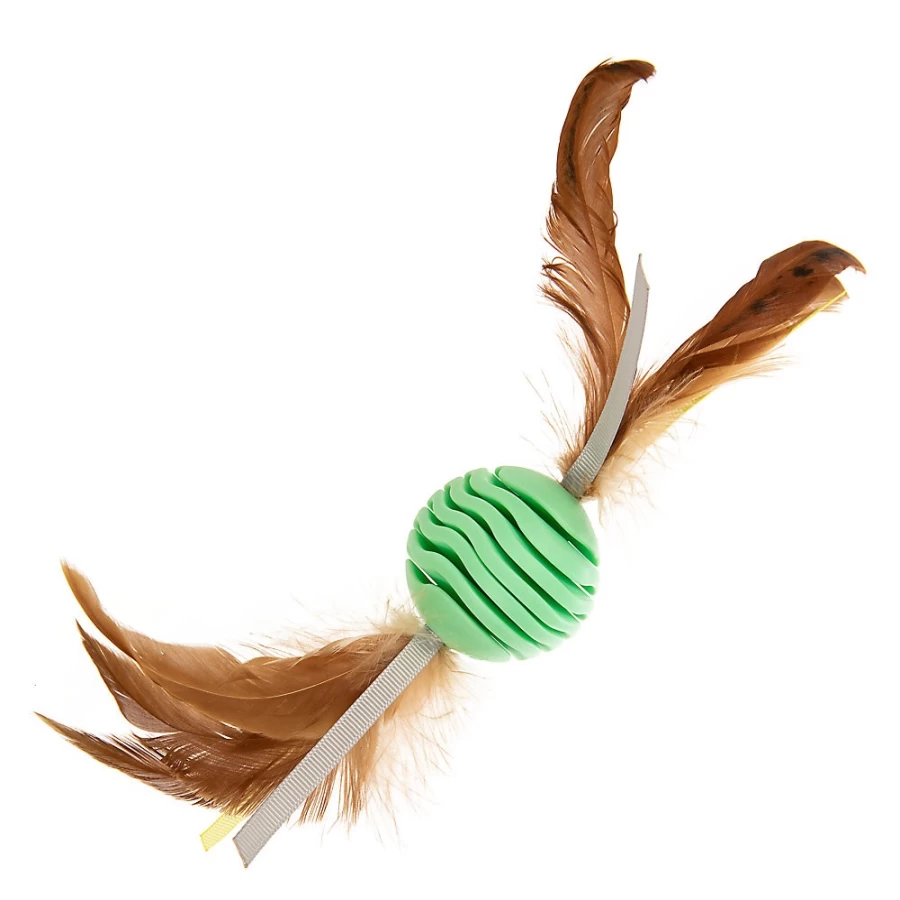 PetSmart Rowdy Roller Interactive Dental Chew Toy for Cats - Fun Teeth Cleaning Cat Toy