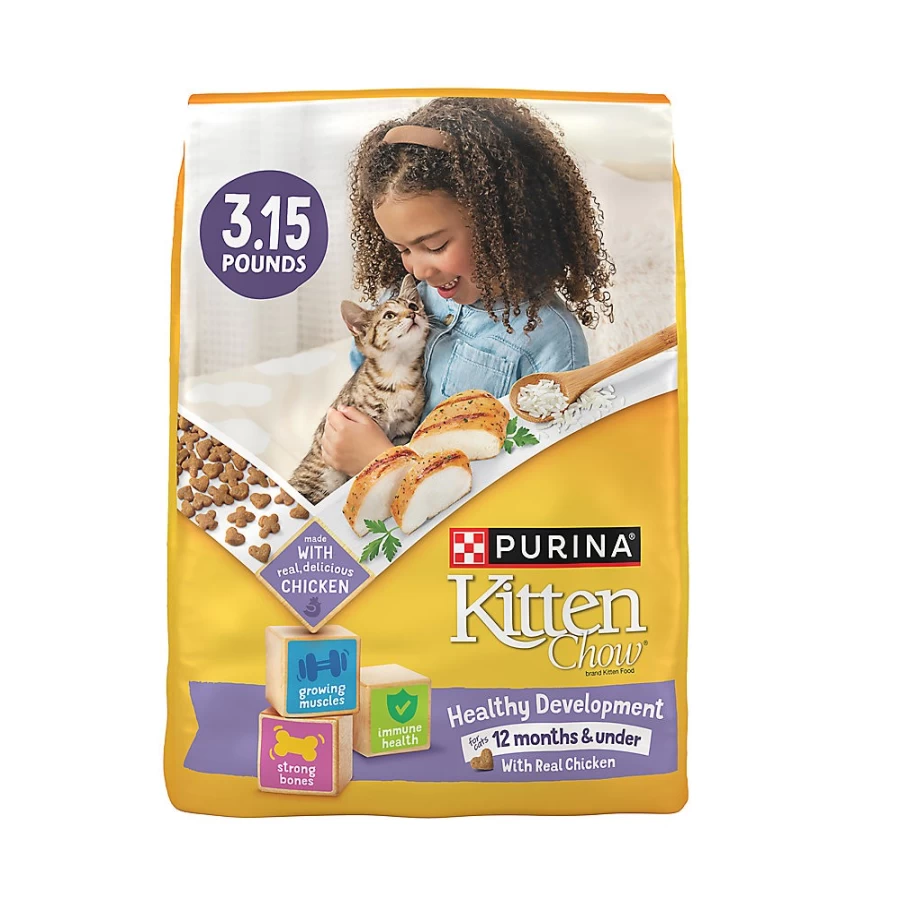 Purina Kitten Chow Nurture Chicken Recipe Dry Cat Food for Muscle & Brain Development | PetSmart